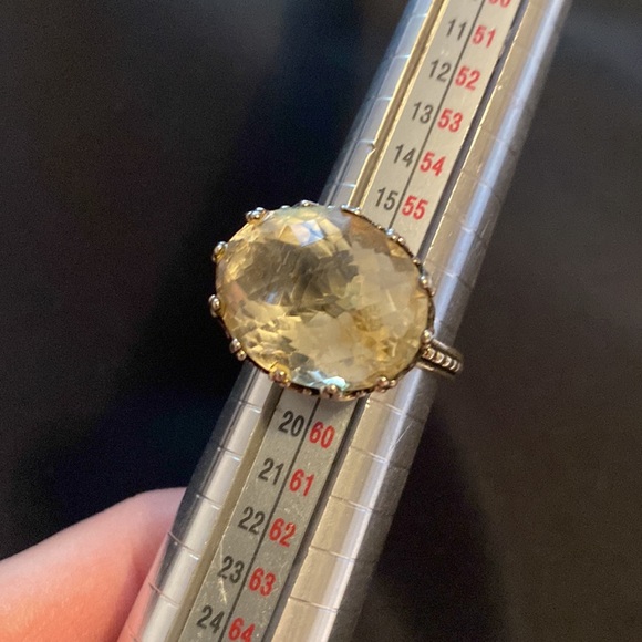 Quartz sterling silver ring size 8 - Picture 4 of 4